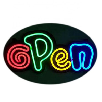 Red open led signs neon light Chinese factory customizable