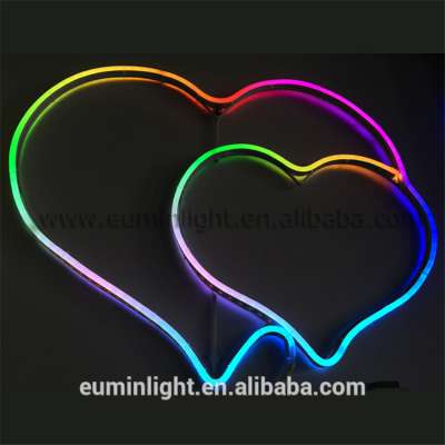 outdoor ip65 ce rohs dc12v addressable rgb 5050 led neon light