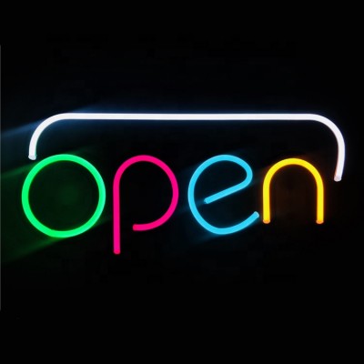 New Design Customized Size Good Visual Effect Top Quality Led Neon Open Sign